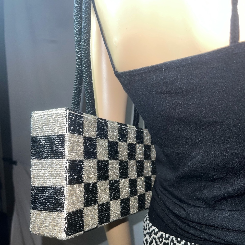 Rare Vintage "hand beaded" hand bag